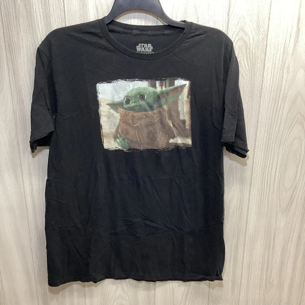 MAD Engine Star Wars The Child (Grogu) Black Graphic T-Shirt Women's XL